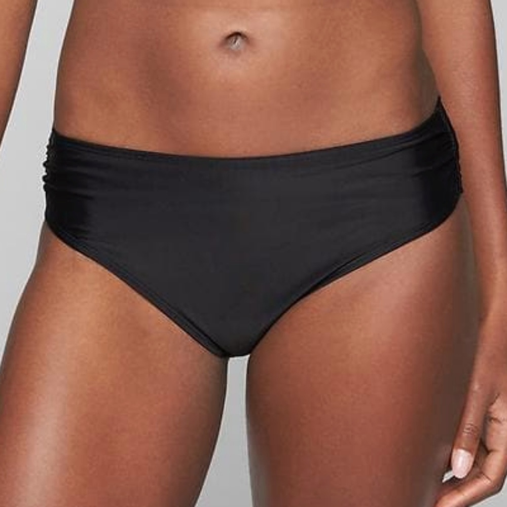 Shirred Full Tide Bottom, Black, L, Athleta